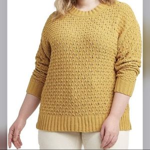 Ava and Viv New Chenille Sweater Mustard